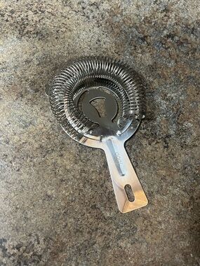 Stainless Steel Cocktail Hawthorne Strainer - Silver